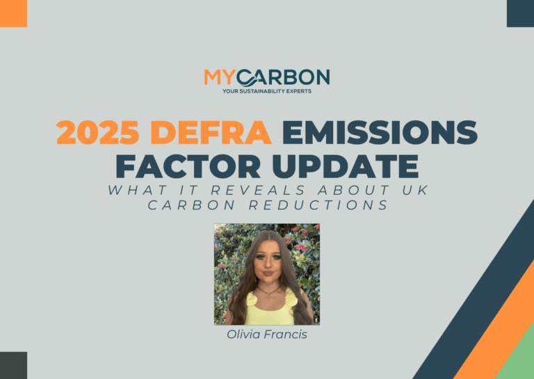 2025 DEFRA Emissions Factor Update with Olivia Francis, MyCarbon UK carbon reduction insights.