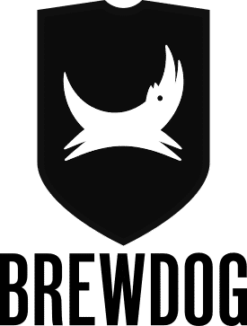 Brewdog_logo_2022 Black BrewDog logo with white dog silhouette above the word "BREWDOG" in bold letters.