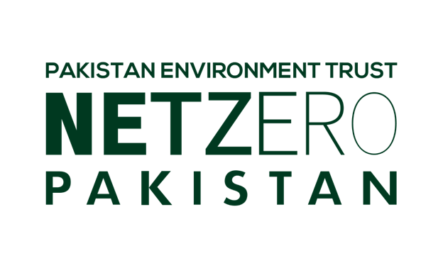 Net-Zero-Pakistan-Logo Green text logo: "Pakistan Environment Trust Net Zero Pakistan" on a black background.