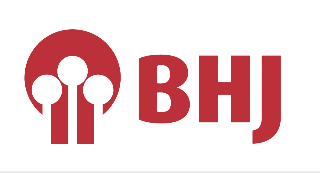 bhj-logo-large Red BHJ logo with three circles and lines inside a larger circle, next to bold "BHJ" text.